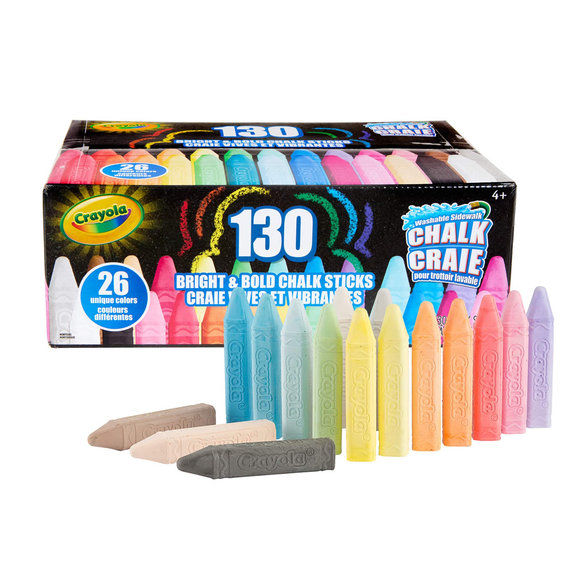 Crayola® Washable Sidewalk Chalk, Pack of 130